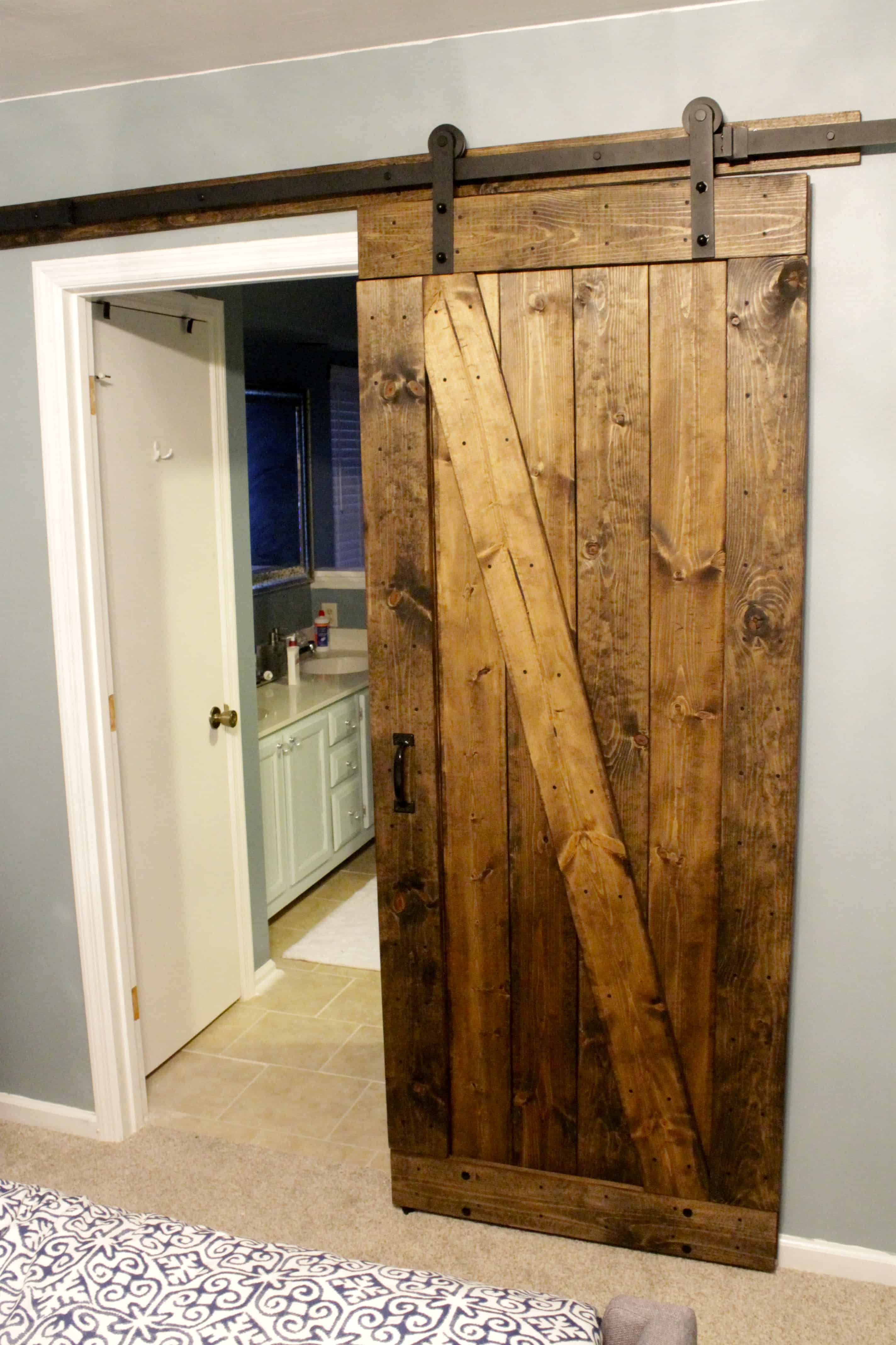Can I use a barn door for a bathroom?