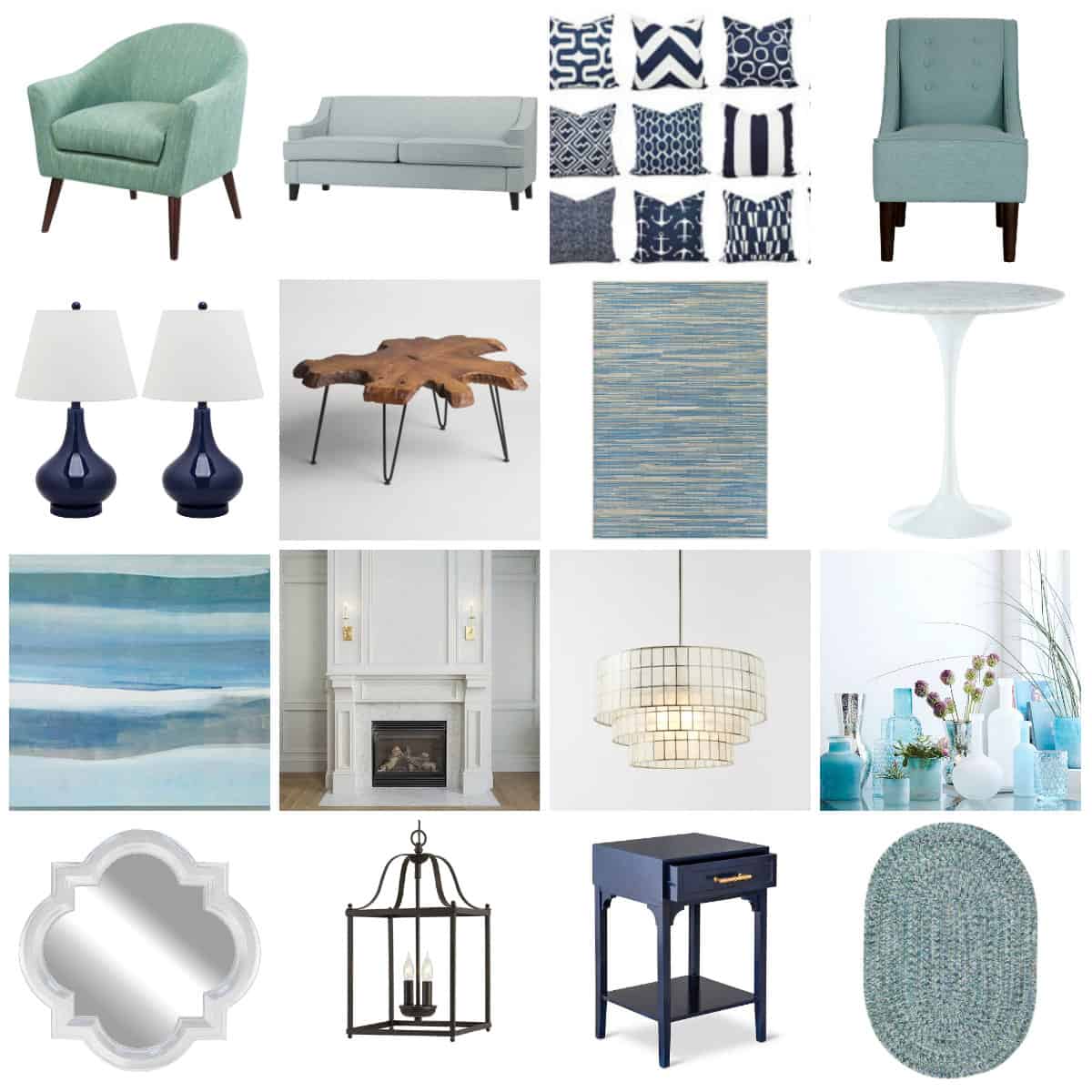 front room inspiration mood board - charleston crafted