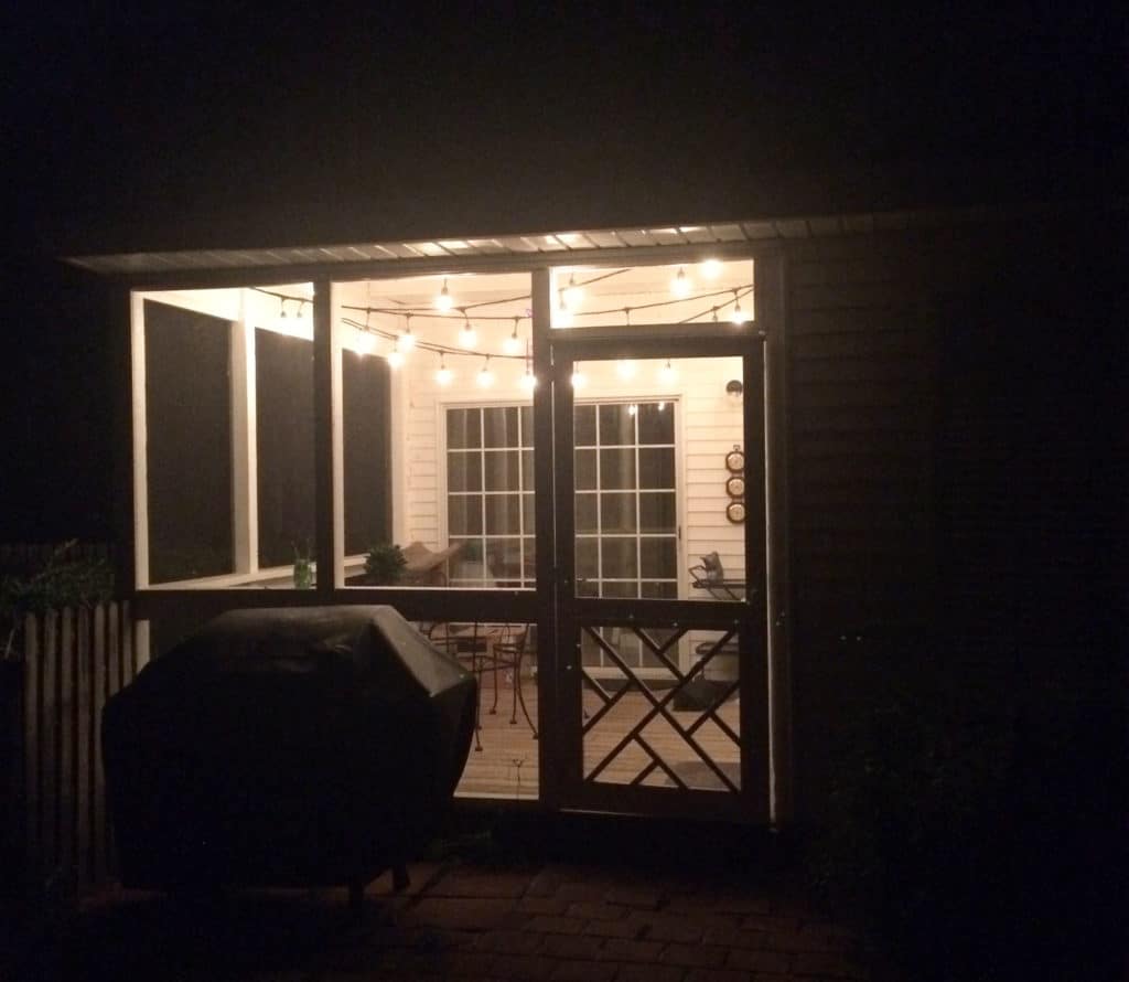 String Lights for the Screened Porch - Charleston Crafted