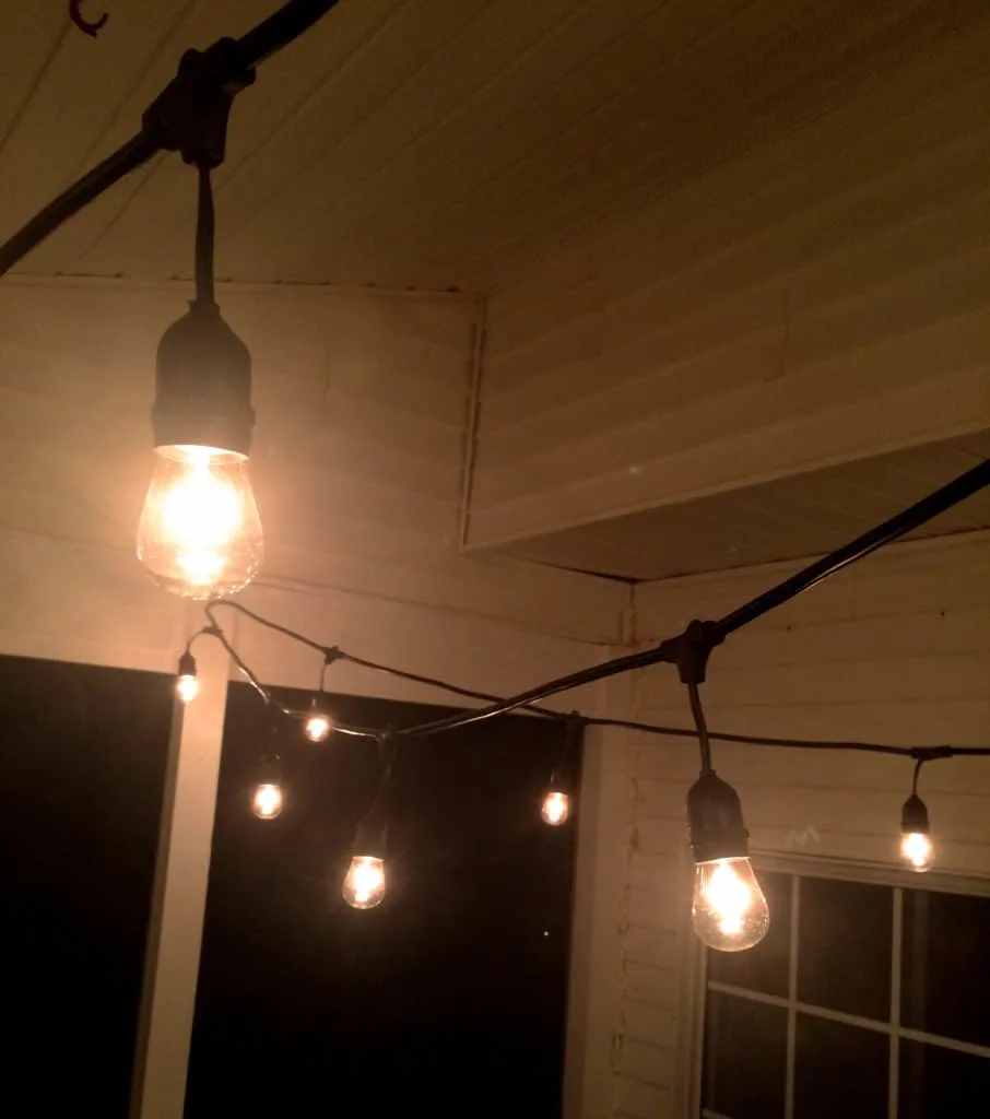 String Lights for the Screened Porch - Charleston Crafted