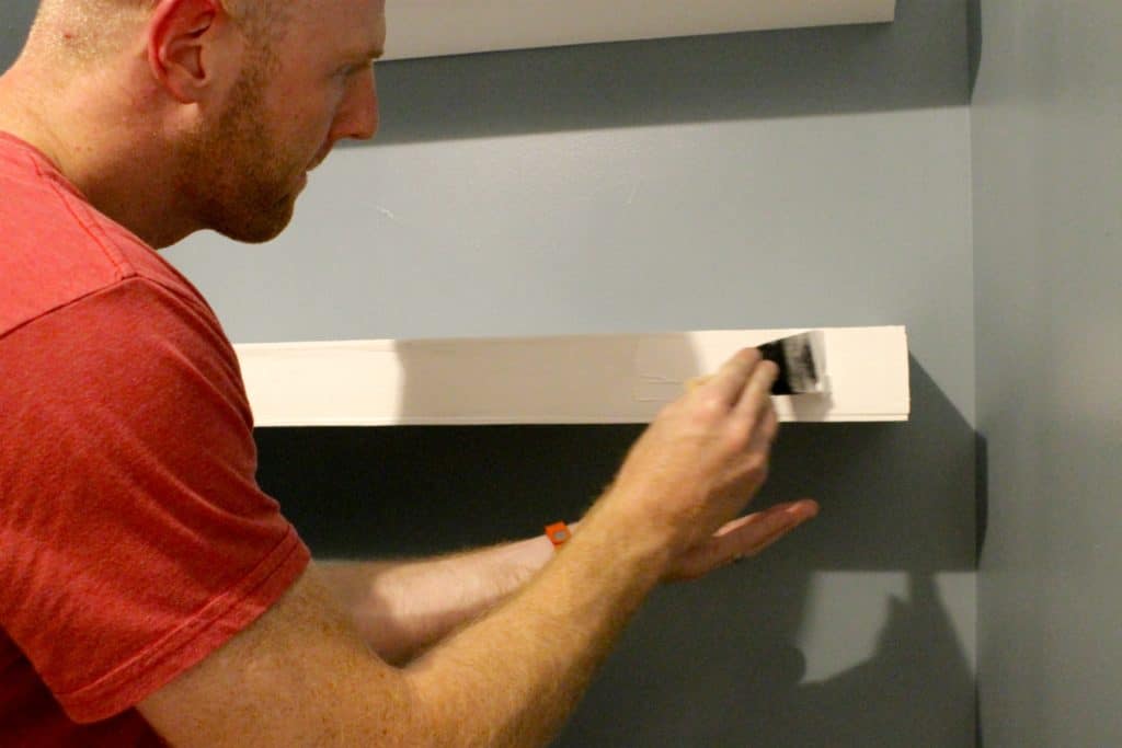 How to build and install floating shelves above a toilet - charleston crafted