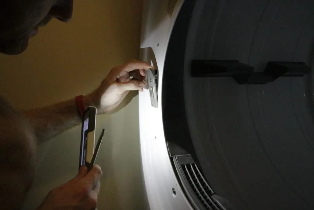 How to reverse a dryer door - charleston crafted