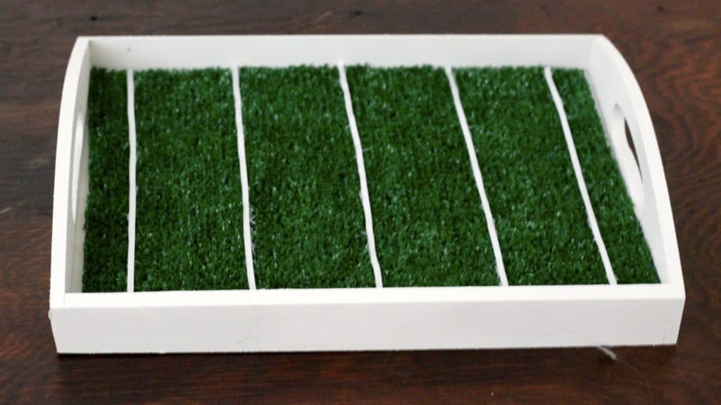 DIY Football Field Serving Tray - Charleston Crafted