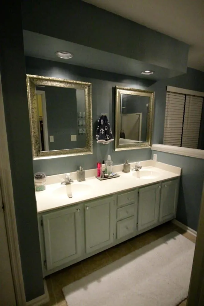 Master Bathroom Mini Makeover After & Budget Breakdown - Charleston Crafted