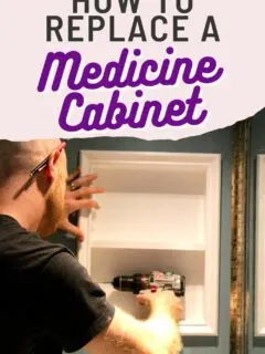 how to replace a medicine cabinet