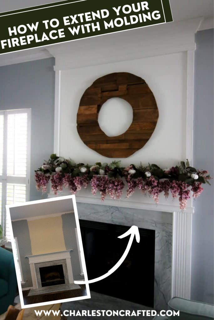 How to extend your fireplace with molding - Charleston Crafted