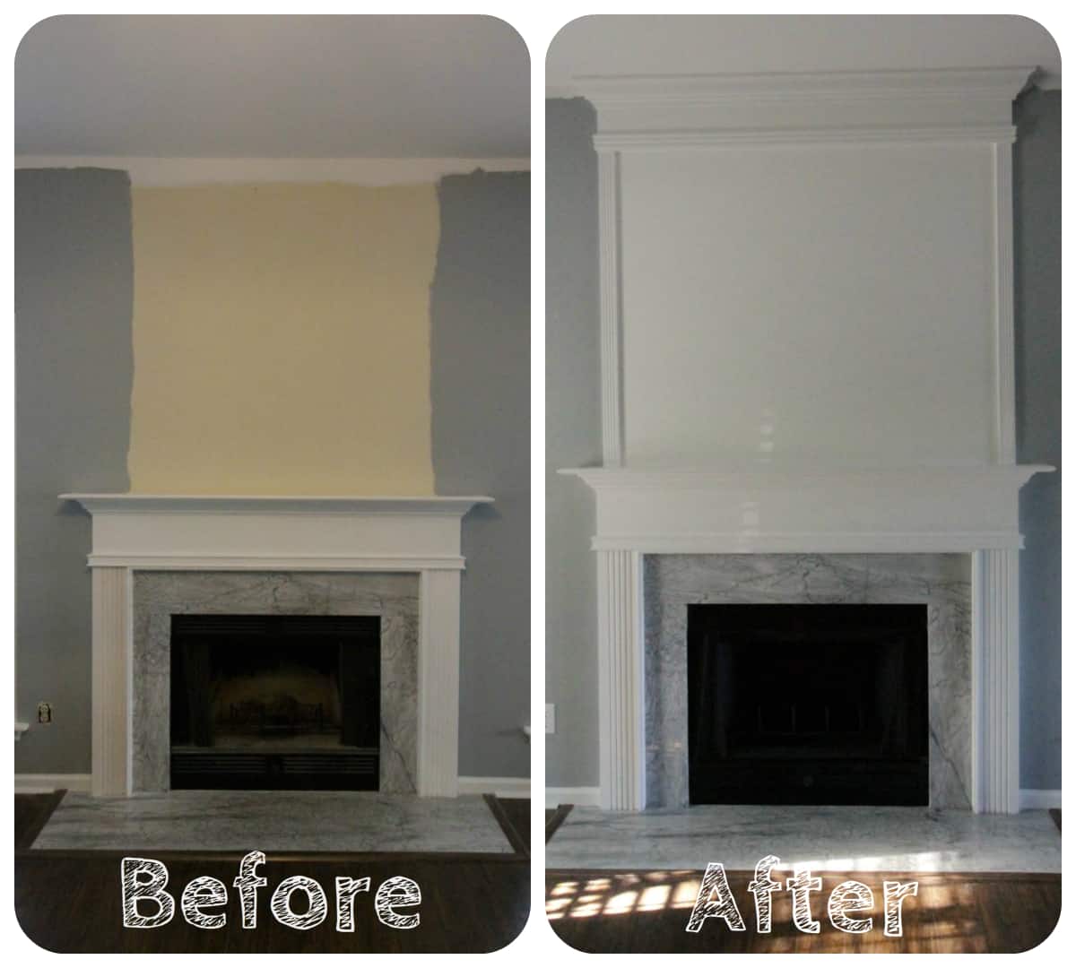 How to use moulding to extend your fireplace - Charleston Crafted
