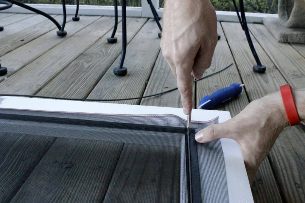 How To Replace a Screen Door Screen - Charleston Crafted