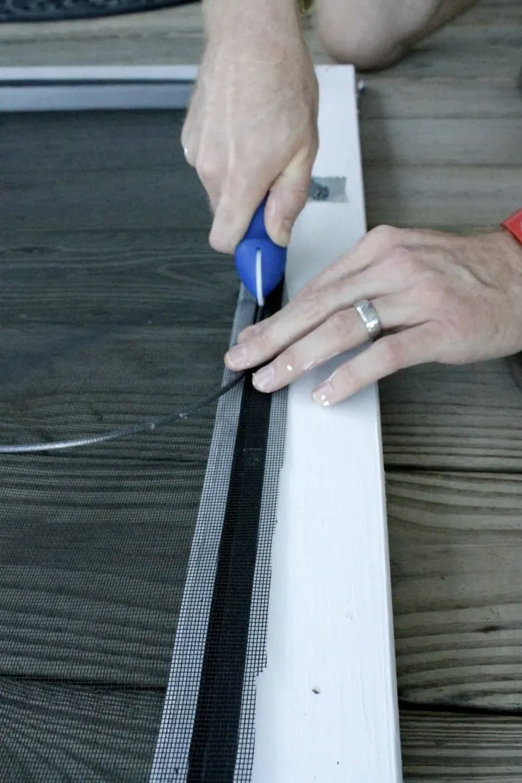 How To Replace a Screen Door Screen - Charleston Crafted