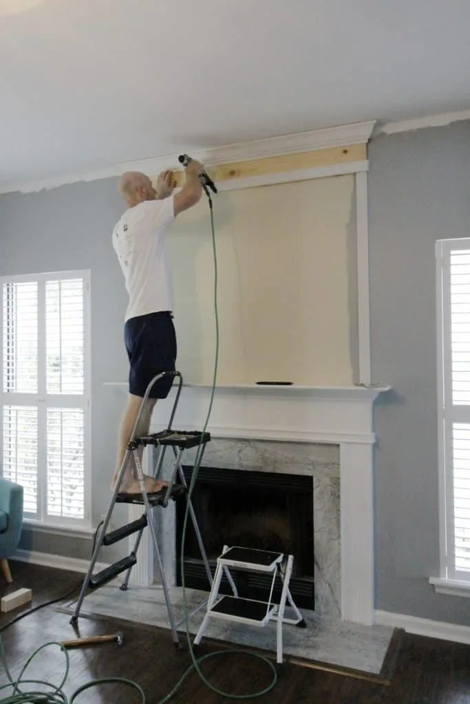 How to use moulding to extend your fireplace - Charleston Crafted