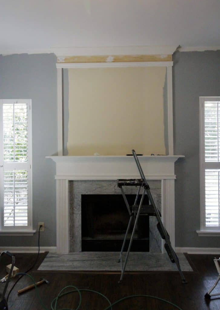 How to use moulding to extend your fireplace - Charleston Crafted