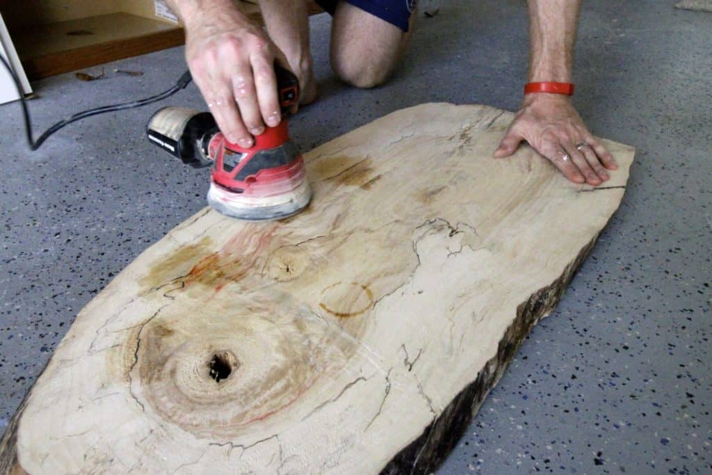 DIY Live Edge Wood Slab Coffee Table via Amazon The Lumber Shack - Charleston Crafted