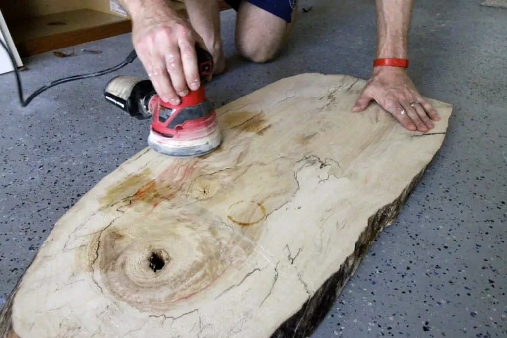 DIY Live Edge Wood Slab Coffee Table via Amazon The Lumber Shack - Charleston Crafted