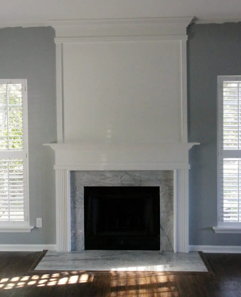 How to use moulding to extend your fireplace - Charleston Crafted