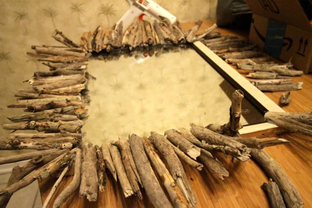 DIY Starburst Driftwood Mirror - Charleston Crafted