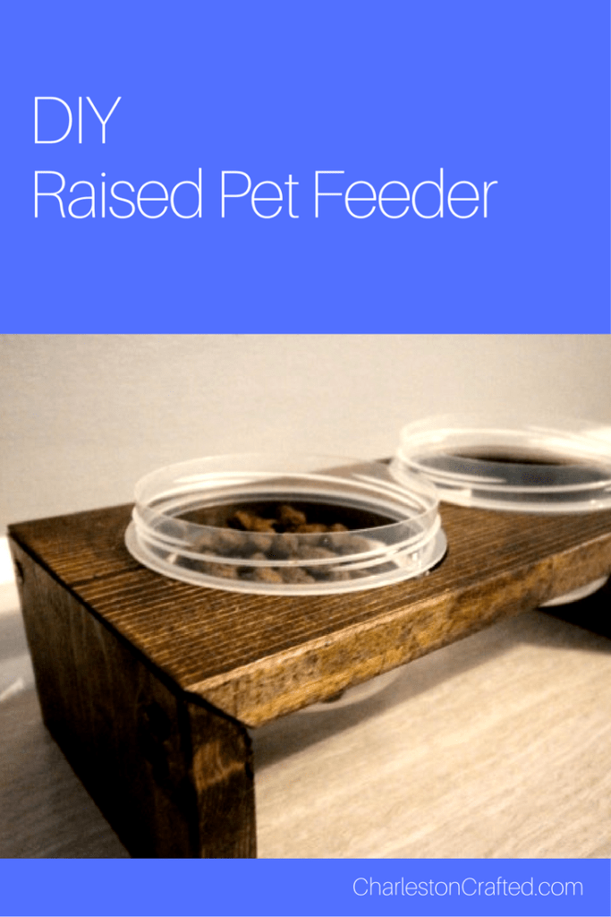 DIY Raised Pet Feeding Station - Charleston Crafted