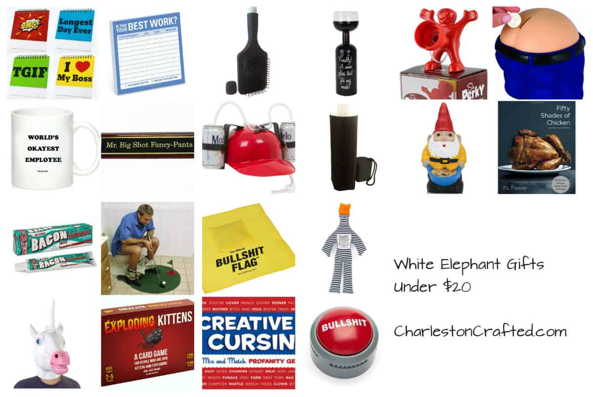 20 Funny White Elephant Gifts Via Amazon Under 20 Charleston Crafted