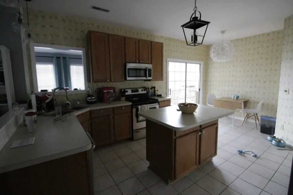 Current State of the Kitchen pre-makeover - Charleston Crafted