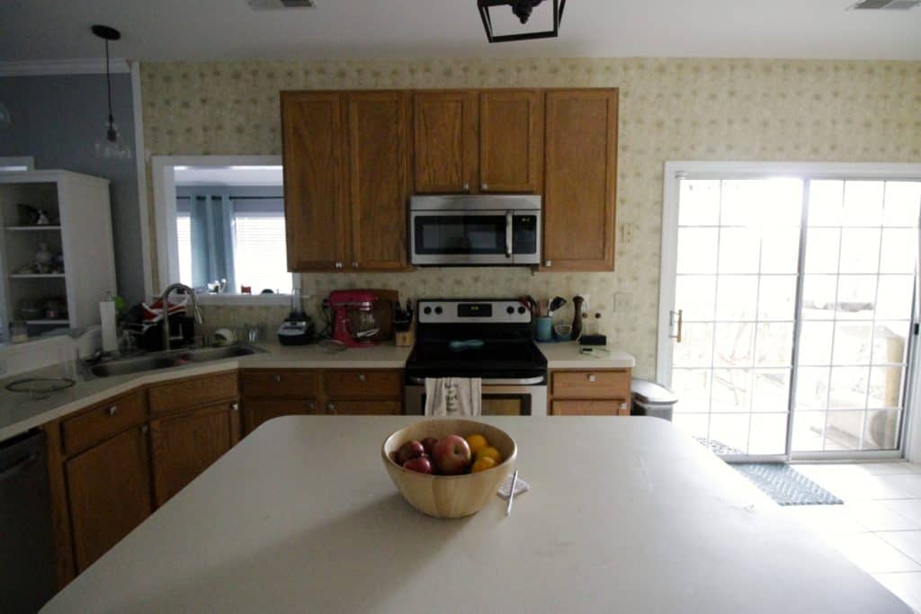 Current State of the Kitchen pre-makeover - Charleston Crafted