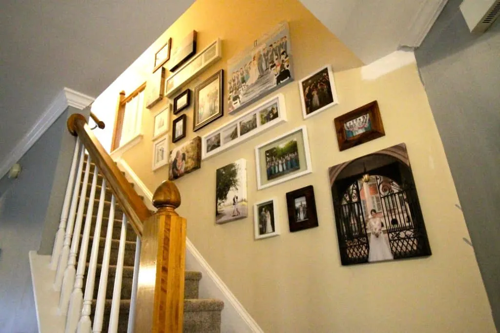 A Staircase Gallery Wall - Charleston Crafted