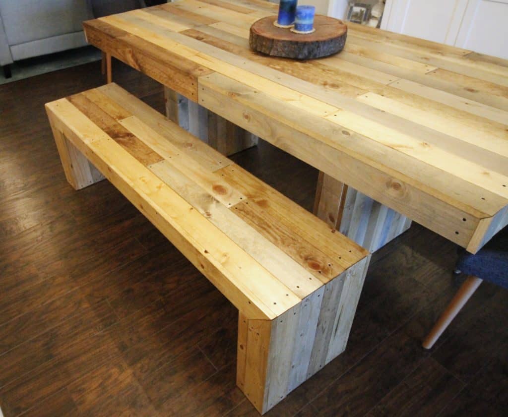  knock off wood bench