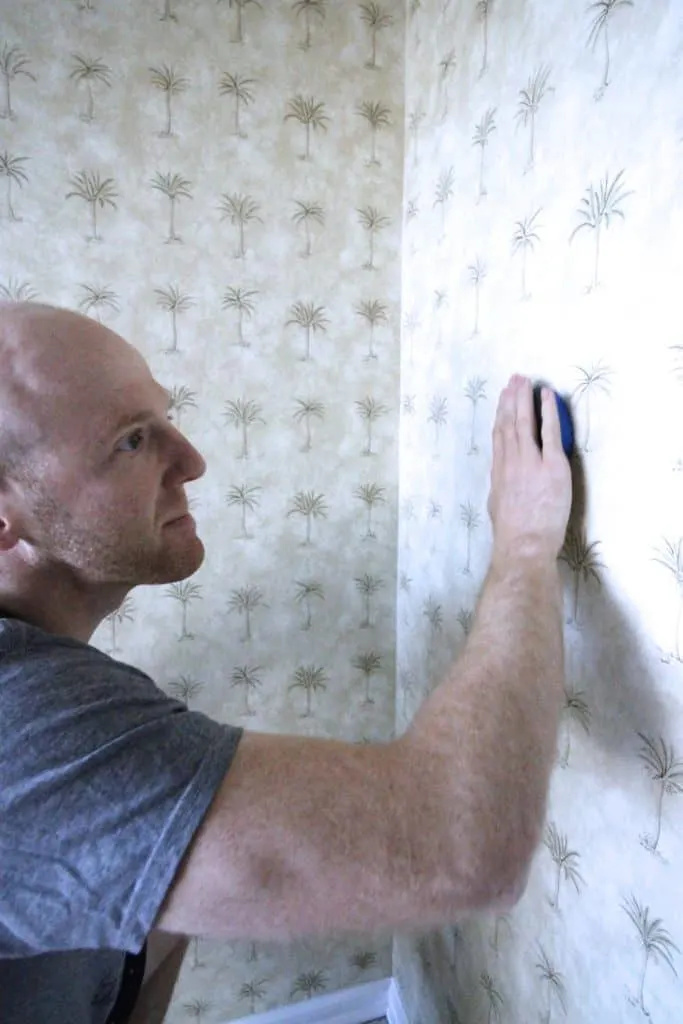 Our Experience Removing Wallpaper - How to DIY Remove Wall Paper - Charleston Crafted