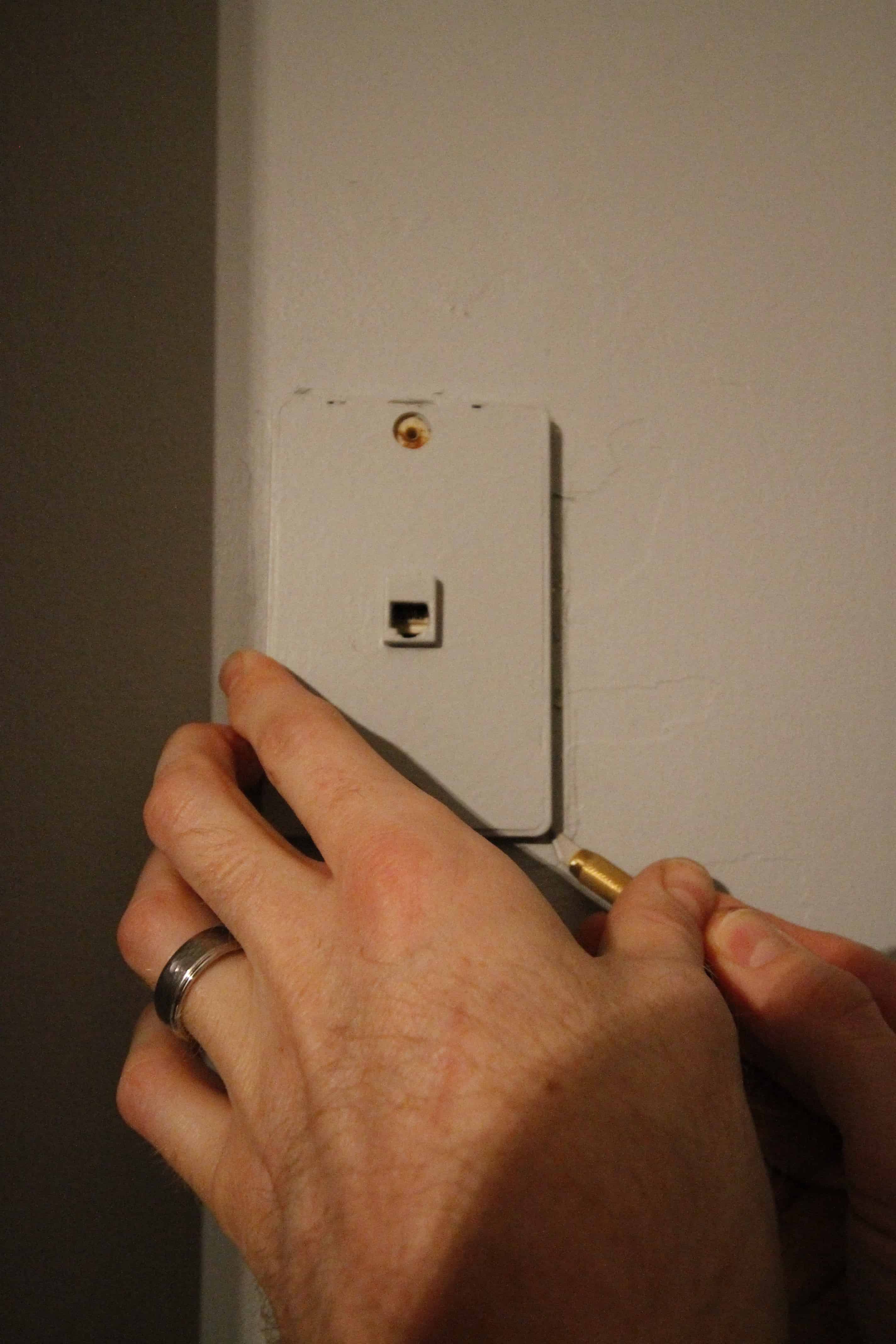 How to Remove a Phone Jack + Patch the Drywall