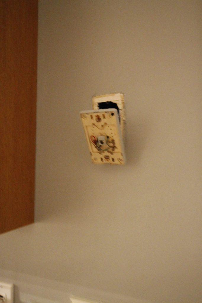 Patching Drywall Over an Old Phone Jack - Charleston Crafted