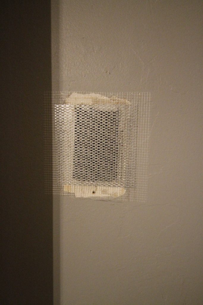 Patching Drywall Over an Old Phone Jack - Charleston Crafted