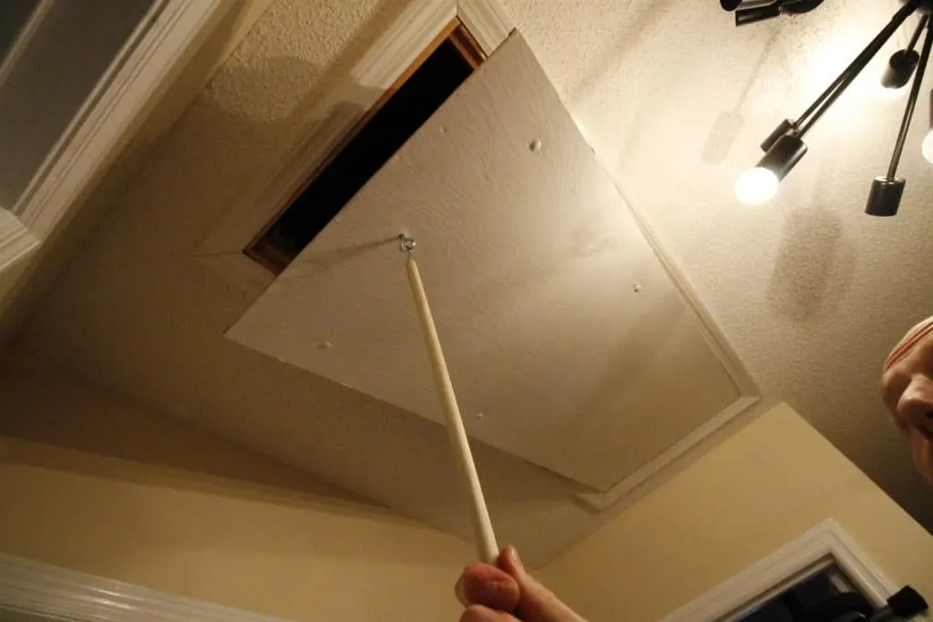 Replace an Attic Pull String with a Hook - Charleston Crafted