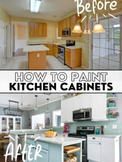 How to DIY paint kitchen cabinets - Charleston Crafted