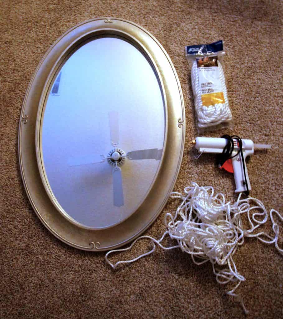 DIY Round Rope Mirror Tutorial - Charleston crafted