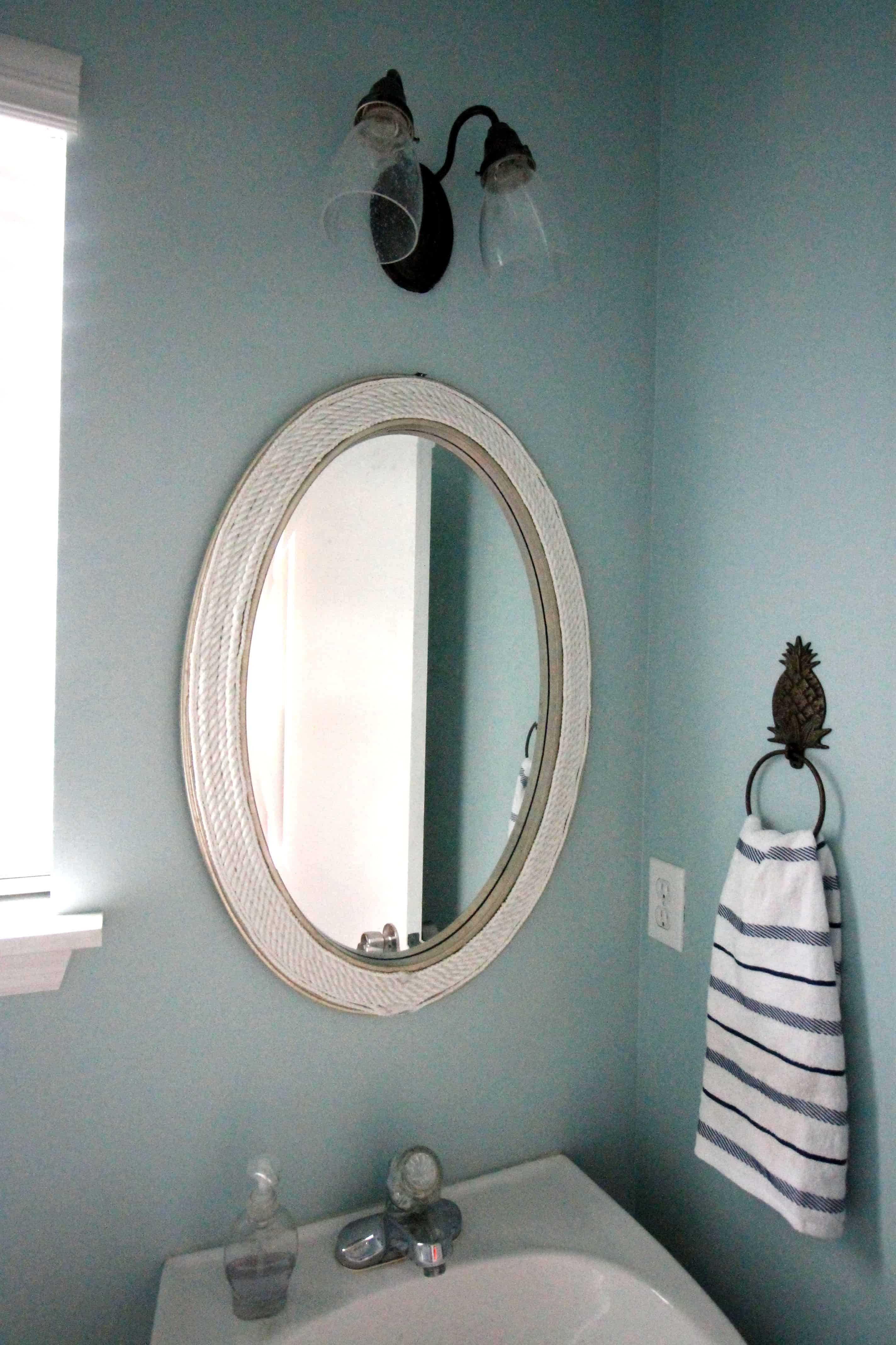 Diy Nautical Round Rope Mirror Frame Tutorial