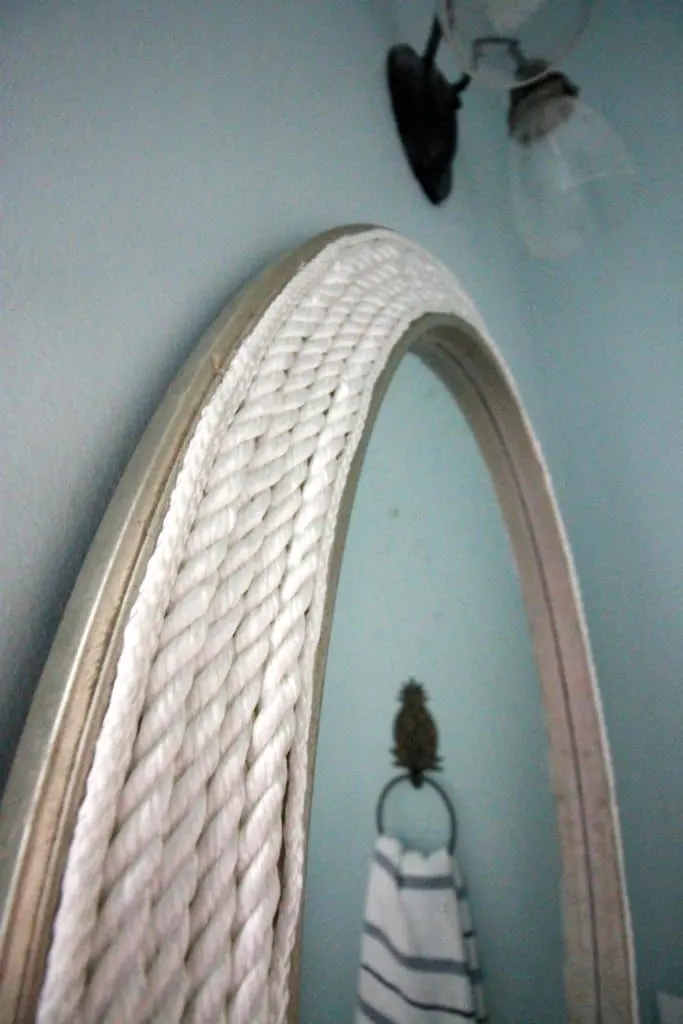 DIY Round Rope Mirror Tutorial - Charleston crafted