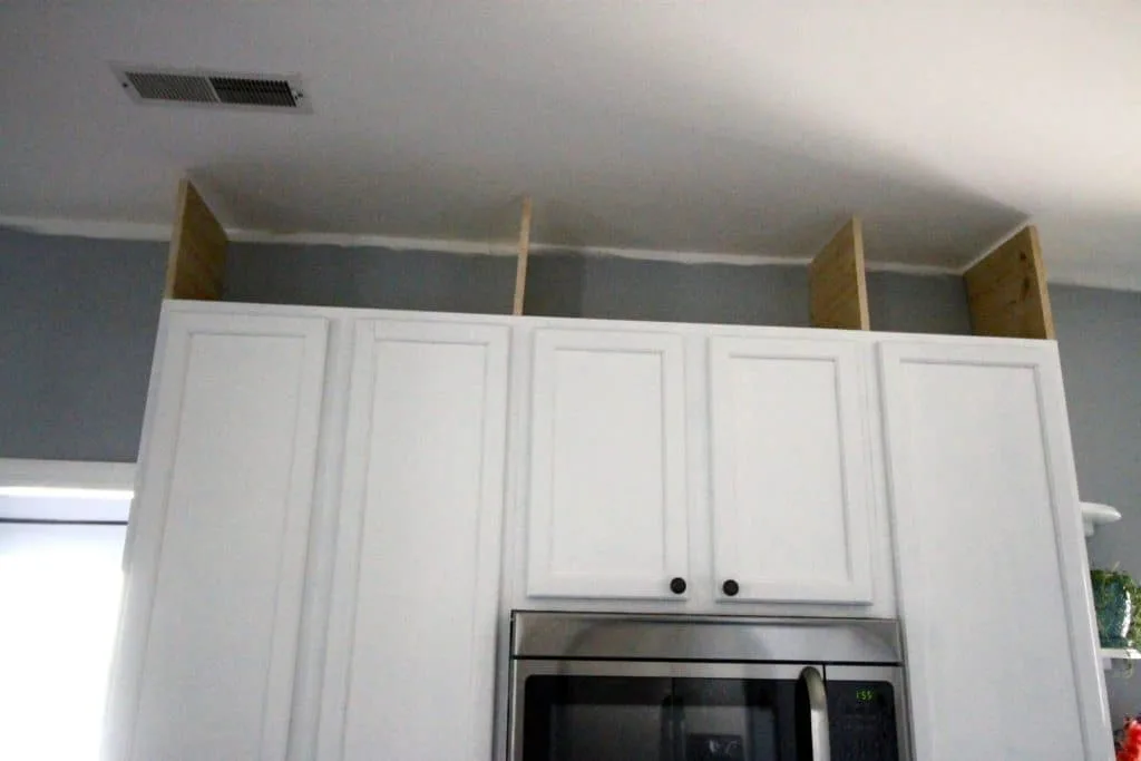 How to extend kitchen cabinets to the ceiling - Charleston Crafted