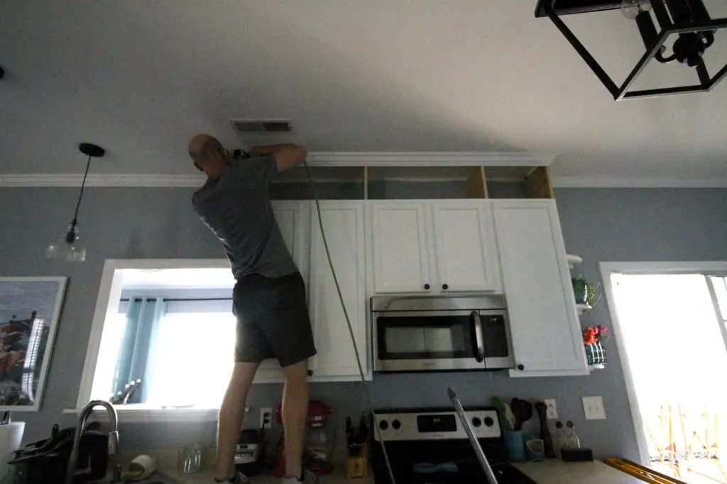 How to extend kitchen cabinets to the ceiling - Charleston Crafted