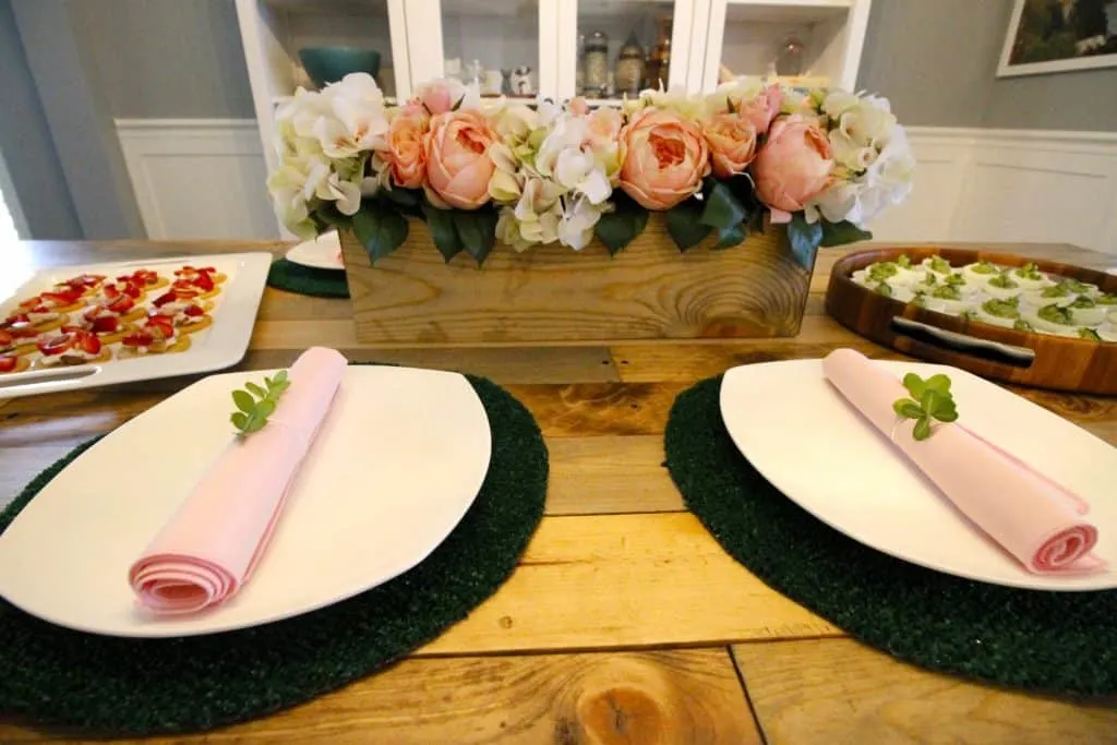 A Pink & Green Floral Spring Tablescape - Charleston Crafted