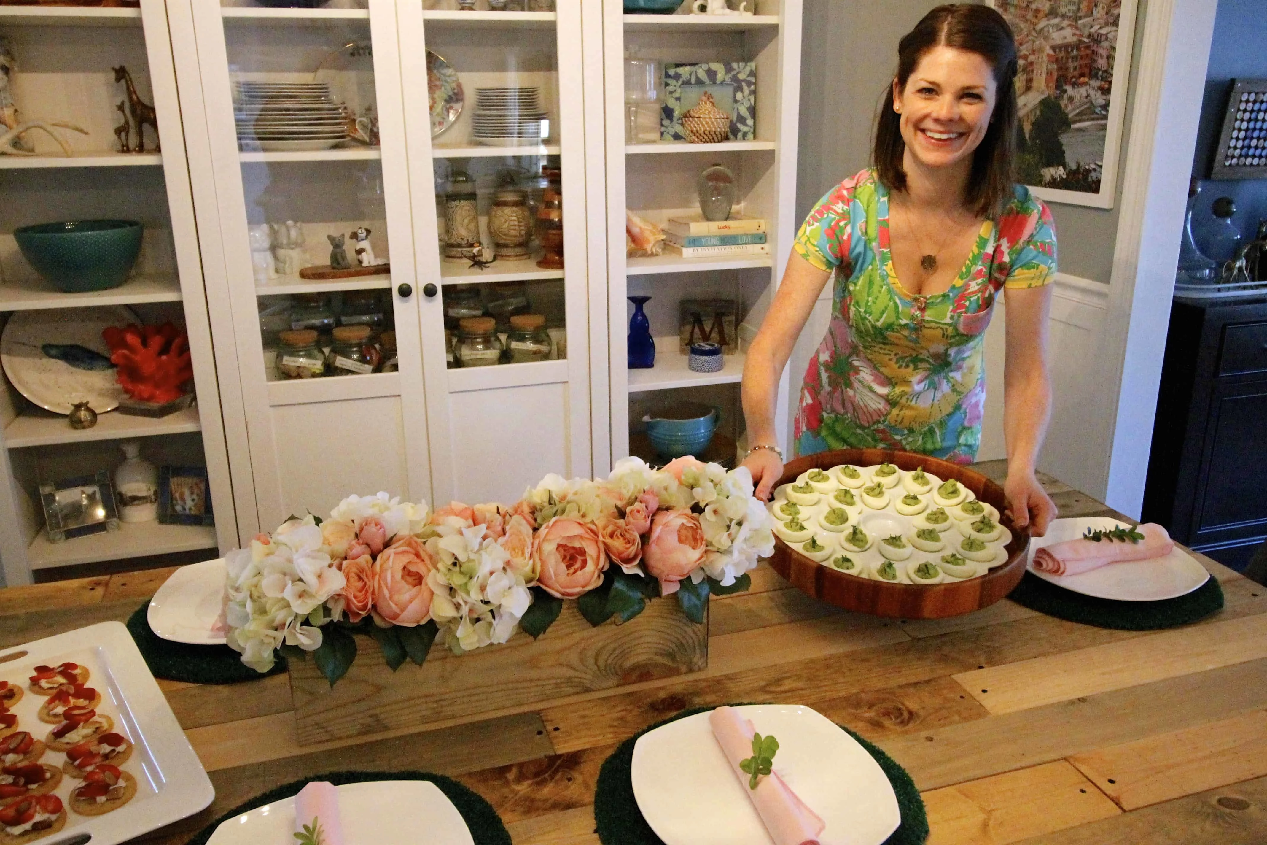 A Pink & Green Floral Spring Tablescape - Charleston Crafted