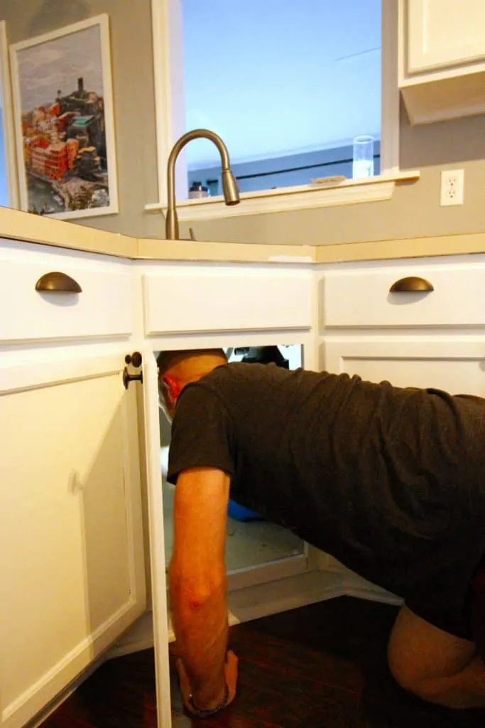 How to Remove Old Laminate Countertops & Backsplash Without Damaging the Cabinets - Charleston Crafted