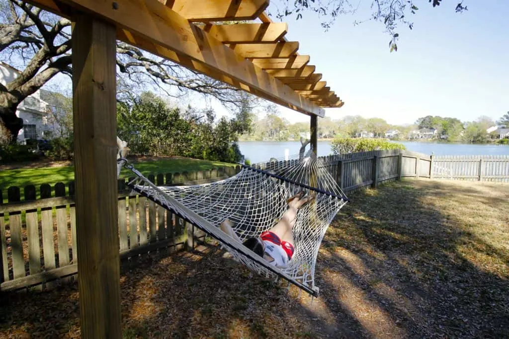 DIY Wooden Hammock Stand - Charleston Crafted