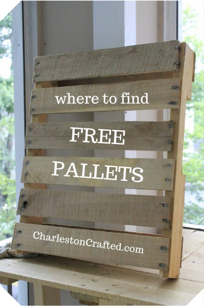 where to find free pallet wood - charleston crafted