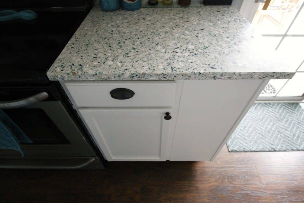 We Have Counter Tops- All of the Details of our Recycled Glass Counter Tops! - Charleston Crafted