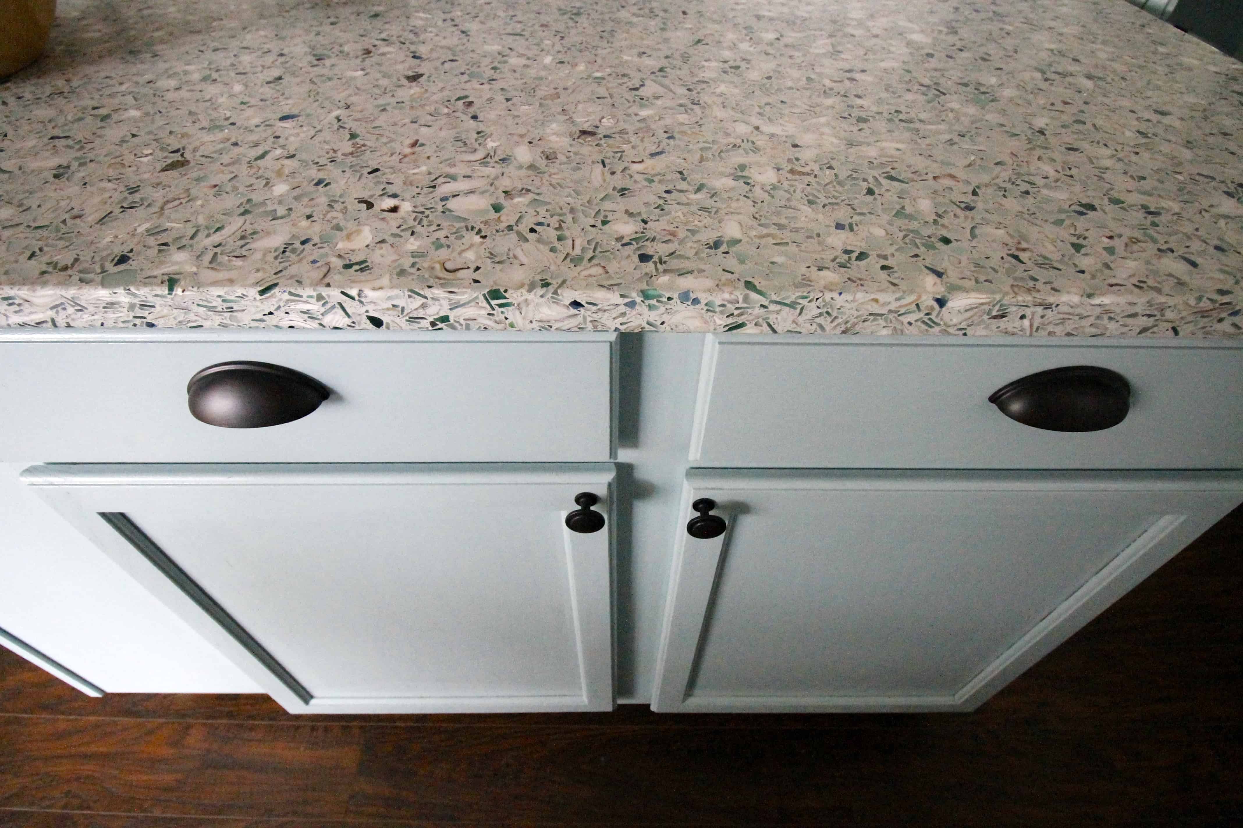 All Of The Details Of Our Recycled Glass Counter Tops