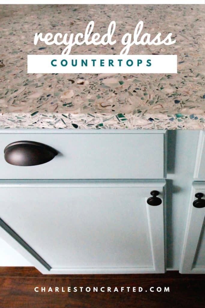 We Have Counter Tops- All of the Details of our Recycled Glass Counter Tops! - Charleston Crafted