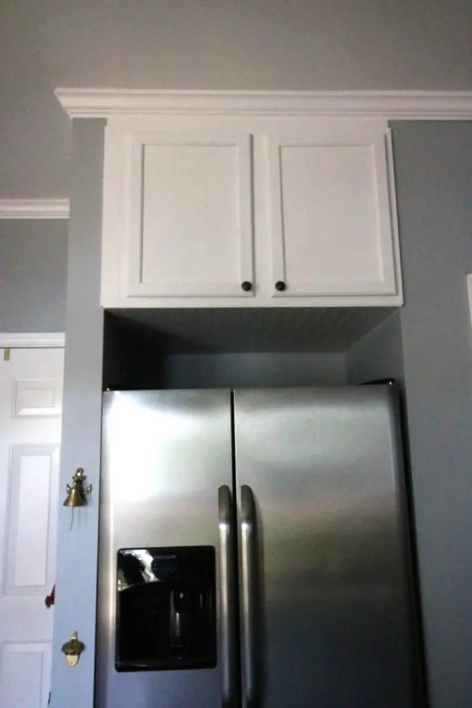 Relocating the Cabinet Above the Fridge - Charleston Crafted