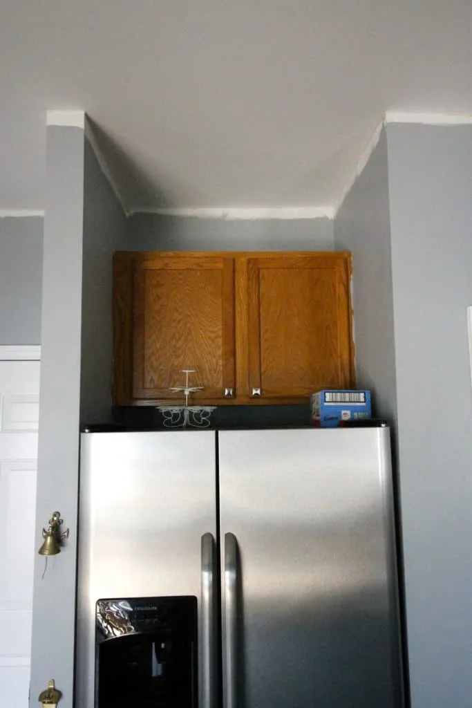 Relocating the Cabinet Above the Fridge - Charleston Crafted