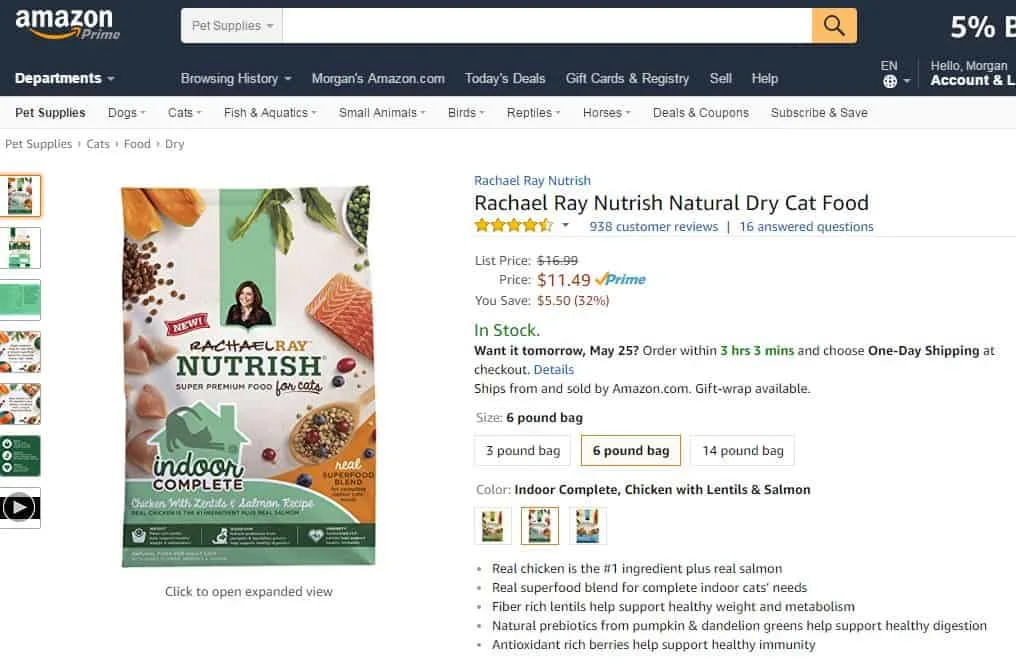 rachael ray nutrish via amazon