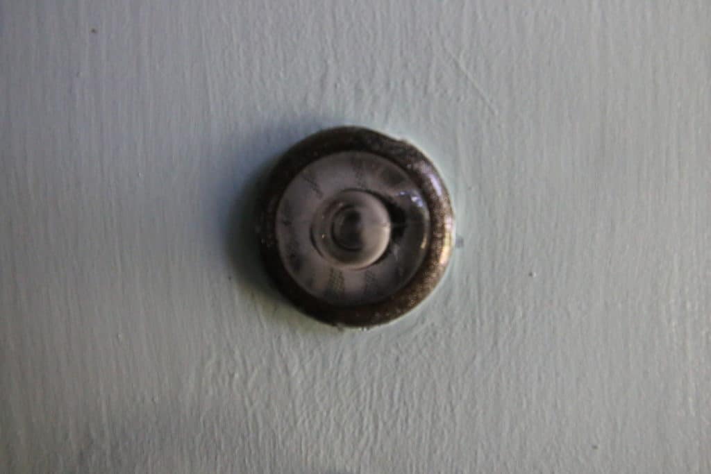 How To Replace a Front Door Peep Hole - Charleston Crafted