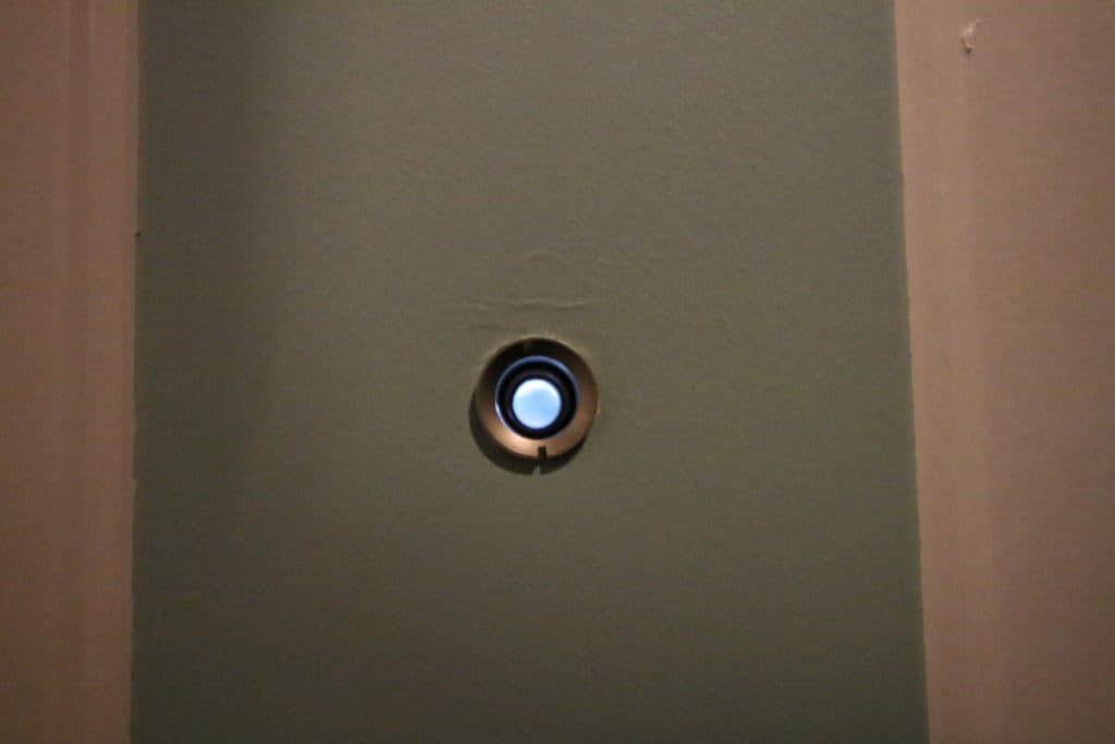 How To Replace a Front Door Peep Hole - Charleston Crafted