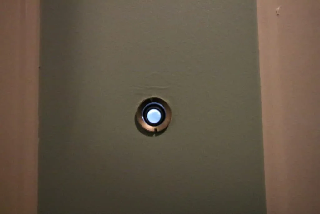 How To Replace a Front Door Peep Hole - Charleston Crafted